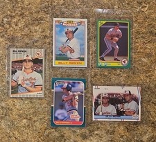 (5) Bill Ripken 1987 Donruss Rookie Card RC 1988 1989 Fleer Topps Orioles Box . rookie card picture