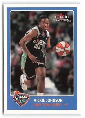 2001 Fleer Tradition WNBA #5 Vickie Johnson New York Liberty