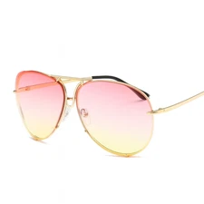 Sunglasses Large Stylish Gradient Aviator for Men & Women UV400 Fashionable
