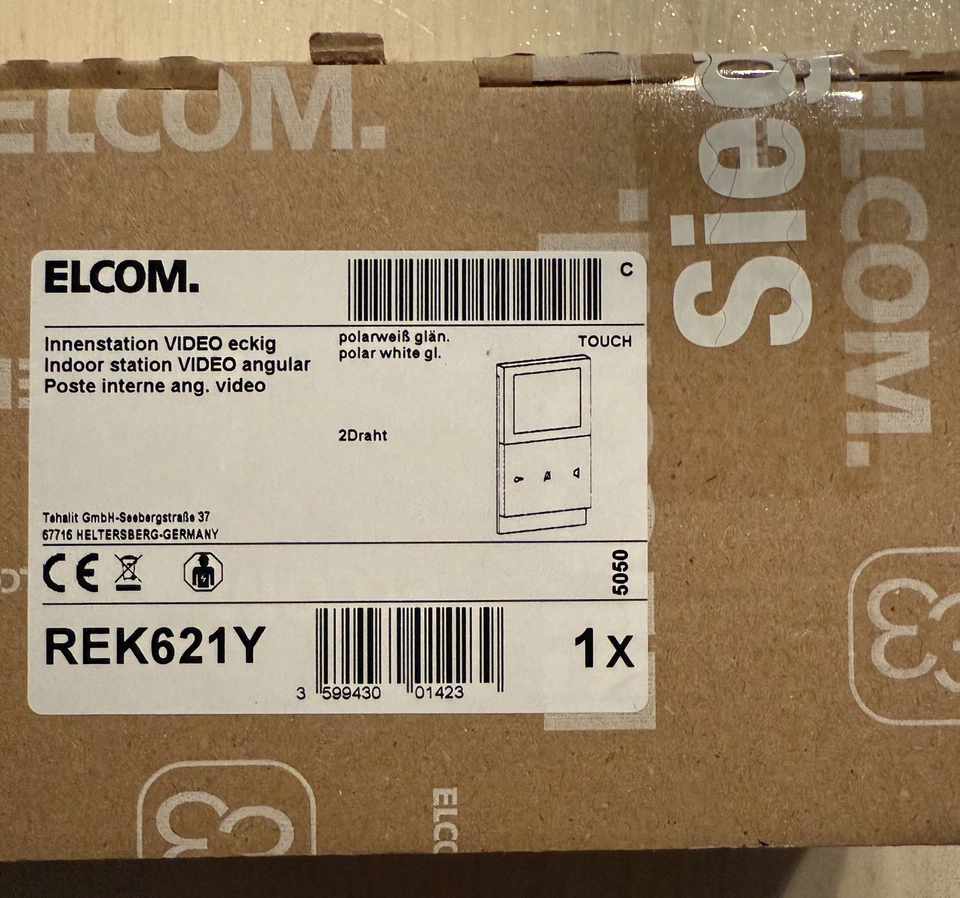 1 Stück Elcom Innenstation REK621Y Video-Haustelefon Innenstation (NEU und OVP) - Bild 2 von 3