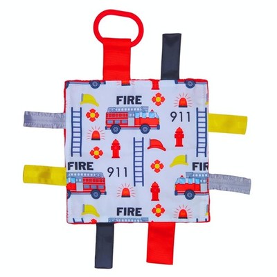 Baby Jack & Co 8x8  Fire Lovey Tag Toys 8x8 Inch (Pack of 1), Fighter 