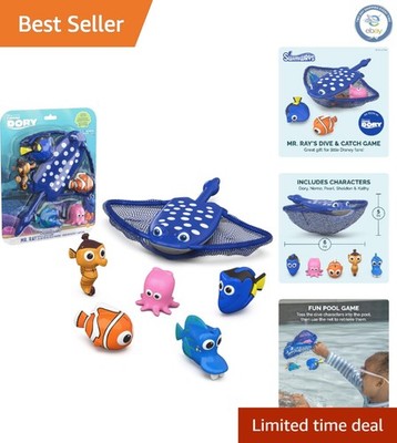 SwimWays Finding Dory Mr. Ray's Dive and Catch Game: Fun Water Toy for Kids 5+