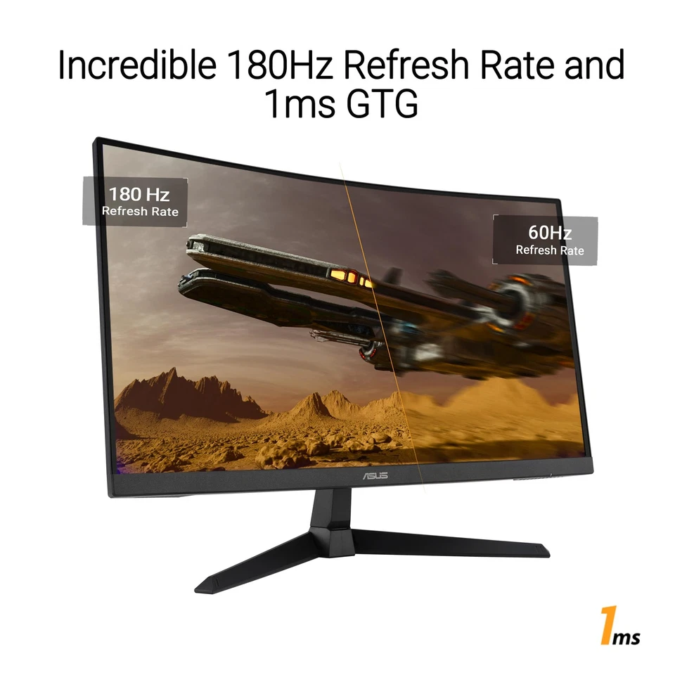 ASUS TUF Gaming VG27VQ3B: 27 Zoll Curved Gaming Monitor mit 180Hz - Bild 3 von 4