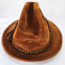 Vintage John B. Stetson The Sovereign Mens Hat Cap Brown Fedora Size 6 1/2