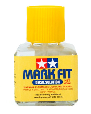 Tamiya 87102 MARK FIT Decal Setting Solution for plastic models 1.35 oz. Bottle
