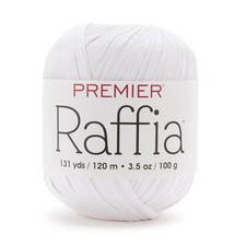 3 Pack - Premier Yarn Raffia -White - 5A0032D9-1H418