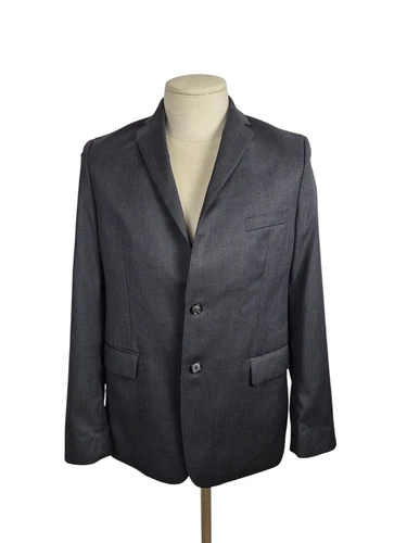 Giacca blazer giacca tuta uomo ragazzo grigio 100% lana Michael Kors 18H 38S