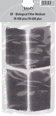 Tetra BF Filtermedium Filtermaterial Innenfilter IN 400 & IN 600 Plus - 4 Stück