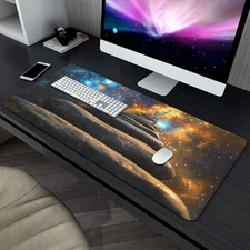 40*90cm1pc XXL Cosmic Stacked Stones Mouse Pad - HD Printed Desk Mat for Gaming