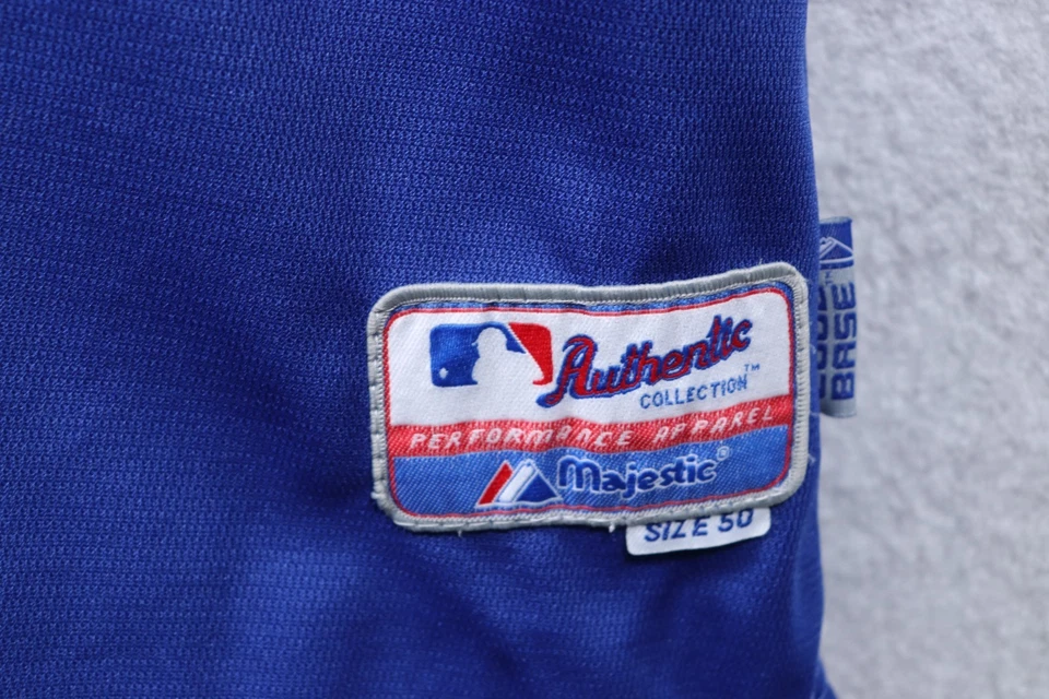 Majestic Texas Rangers Yu Darvish Jersey Blue #11 Men's Size 50 Cool Base - Image 4 of 4