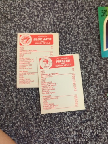 Over 50 Fleer Baseball MLB Card Stickers 1983,1990,1981 Expos, Padres,Cubs,A's - Picture 6 of 8