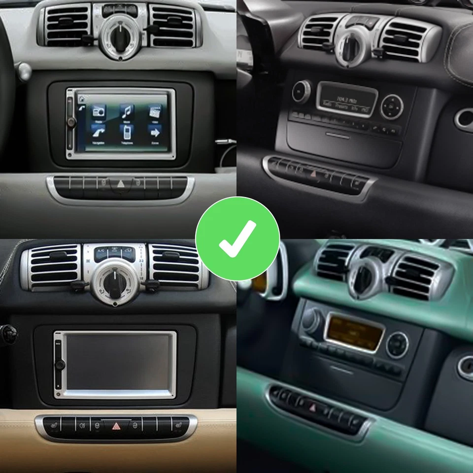 4+64G Android Radio DAB+ Carplay Bluetooth Navi Für Mercedes Smart 2010-2015 - Bild 3 von 4