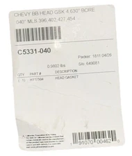 Cometic Head Gasket C5331-040; MLS Stainless .040 in. 4.630 in. for BBC NEW thumbnail 3
