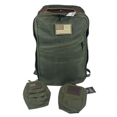 NEW GORUCK Heritage GR1 Waxed Canvas Backpack Rucksack Olive Green Go Ruck NWT