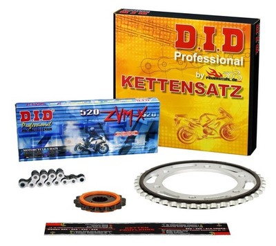 SILENT+ Kettensatz Honda NX 650 Dominator (RD02) 89-90 DID X-Ring ZVM-X S&S NIET