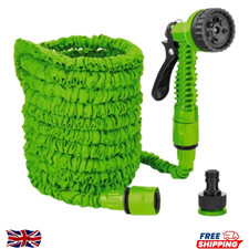 Expandable Garden Hose Pipe Anti Kink With 7 Function Water Spray Gun Magic Hose