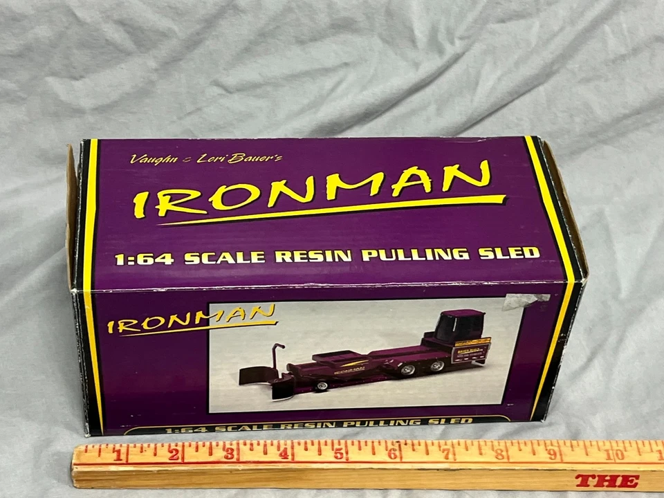 IRONMAN 1:64 Scale Pulling Tractor Sled Bauer Built NIB SpecCast Purple RARE! - Image 2 of 4