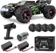 1/14 Brushless RC Cars for Adults Fast 50 mph, Trucks 4x4 1:14, Green