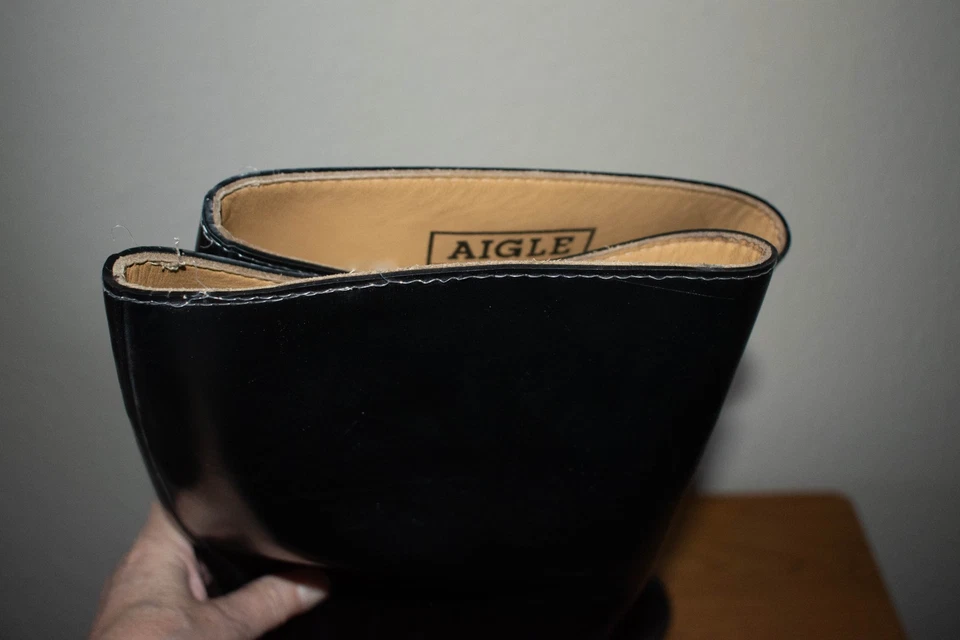 Riding Boots Aigle Black Riding Boots Saumur Made In France Size 42 UK 8 - Image 3 of 4