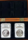 1986 P & 1986 S American Silver Eagle 1 Oz NGC Proof PF 69 Ultra Cameo -MS 69