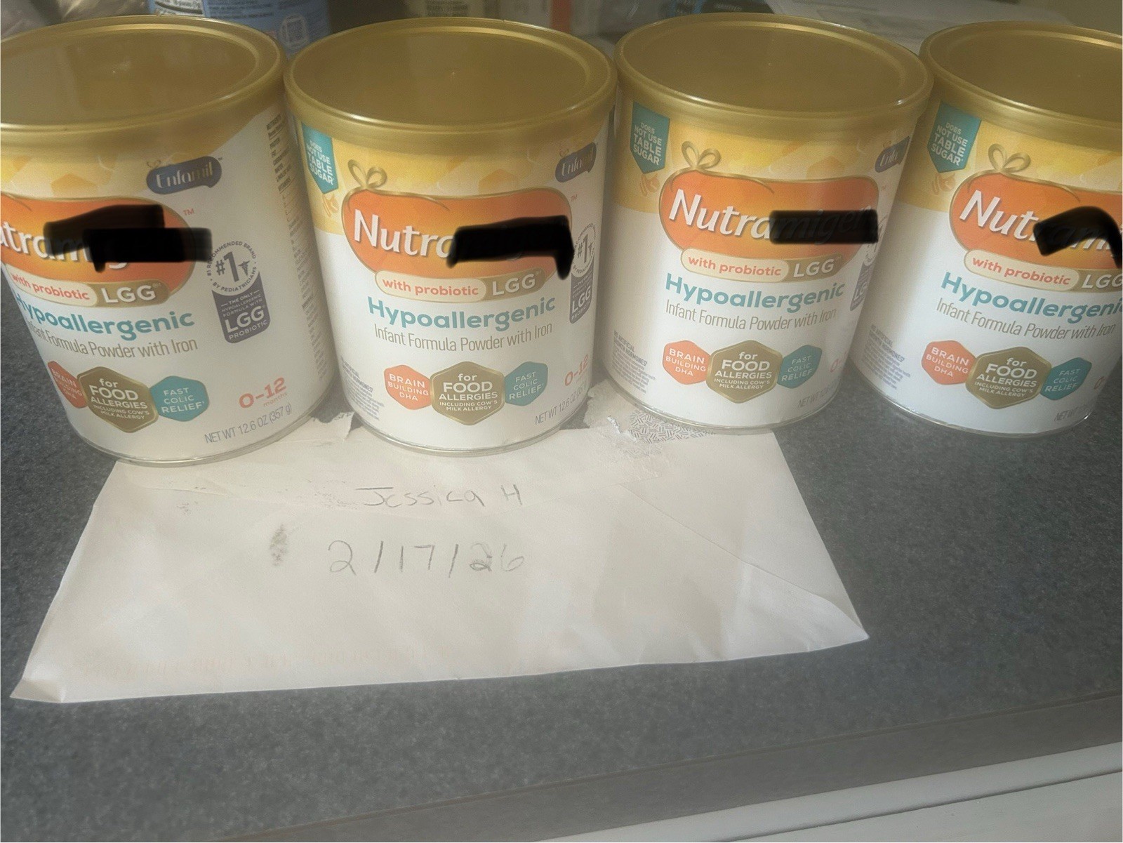 4 Cans Nutram Baby Powder Feeding .