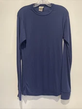 Vintage LL Bean Long Sleeve Thermal Base Layer T Shirt Size LARGE USA Made