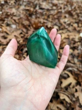 Silver Green Crystal Resin Crystal Paperweight Staff Topper Cosplay Gem