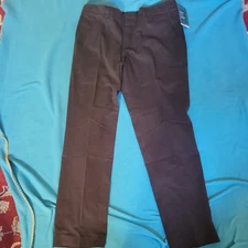 NWT Perry Ellis Portfolio Essentials Men's Pant Slim Fit Black  - Size 34x30
