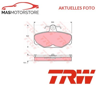SATZ BREMSBELÄGE BREMSKLÖTZE HINTEN TRW GDB472 A FÜR AC ACE,COBRA IV,ACECA