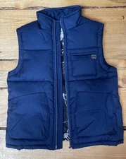 Appaman Boys Fader Dark blue Quilted Puffer Vest Winter Size 5 small