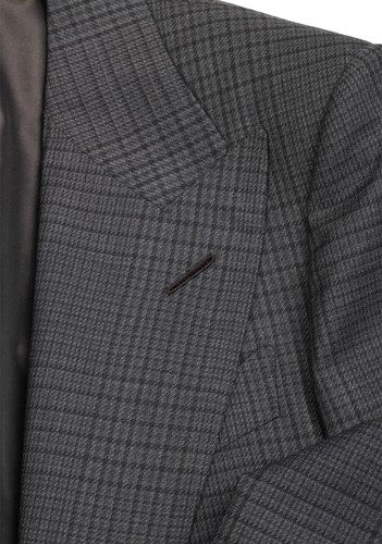 Abrigo deportivo TOM FORD Atticus gris a cuadros talla 46/36R EE. UU. Chaqueta Blazer Ne... - Imagen 5 de 7