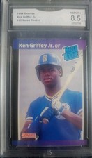 1989 Donruss - Rated Rookie Ken Griffey Jr #33(RC) GMA 8.5