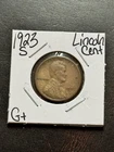 1923 S Lincoln Wheat Cent Penny Nice G+ Good Better Date 1c Coin (Raw19003)