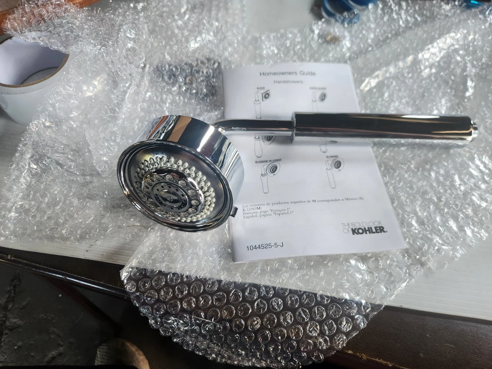 KOHLER 973-CP Stillness/Purist 4 Function HANDSHOWER 2 1/2 GPM POLISHED CHROME