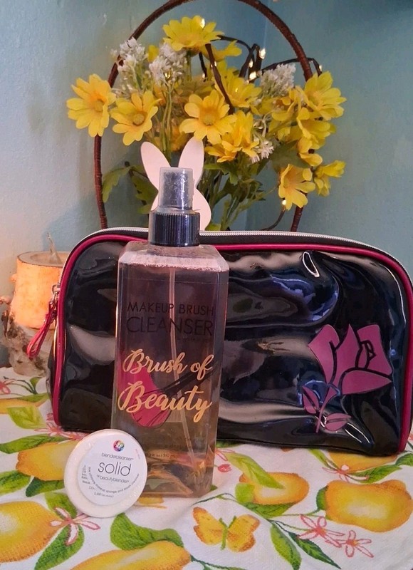 NEW My Beauty Spot Makeup Brush Cleaner Spray 17.2 Fl oz & BlenderCleanser Solid