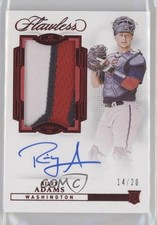 2022 Panini Flawless Rookie Ruby 14/20 Riley Adams #RPA-RA Patch Auto 10vb