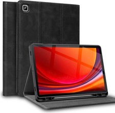 Case for Samsung Galaxy Tab S6 Lite 10.4"  Genuine Leather Folio, S Pen Holder