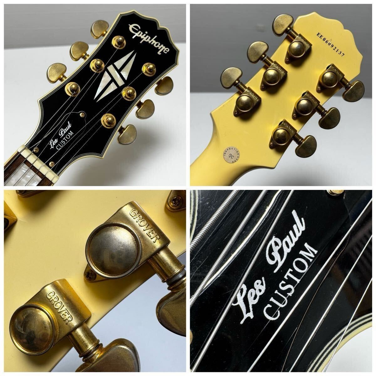 Used Epiphone SG Les Paul Custom G-400 HHH 3PU White/Yellow