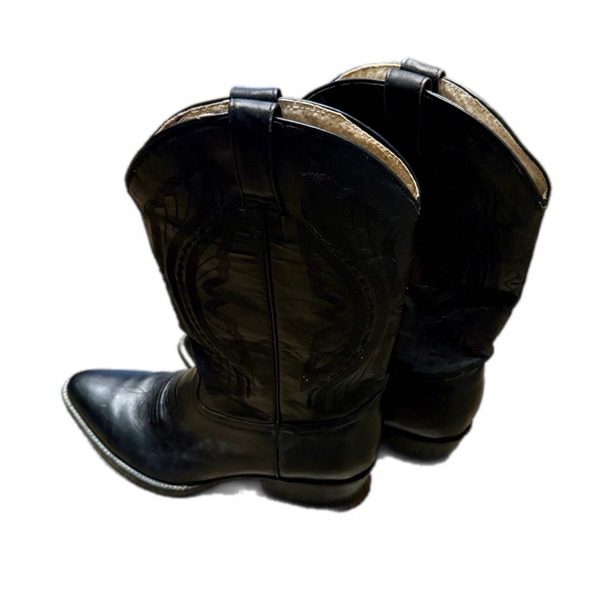 Botas El Jinete vintage men’s ankle boots black leather Zip Black Western Boots for Men for Sale | Shop New & Used  main image 3