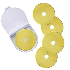 Rotary Cutter Blades, 60mm Replacement Blades 5-Pack, Fits Fiskars,OLFA,Marte...