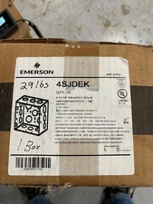 Emerson 4-11/16 J Box SQ With ECC KO's and Groundskeeper 4SJDEK