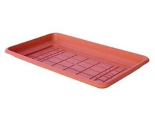 SOTTOFIORIERA DAPHNE  in plastica - colore terracotta cm.60x30x6h. - FER 289689