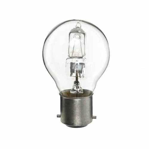 Low Energy Halogen Golf Ball 42W B22D Clear (equivalent to 60 watt) dimmable