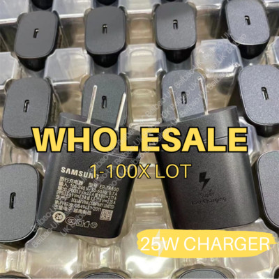 25W USB C PD Fast Charger Block Type C Charging For Samsung iPhone iPad LG Lot