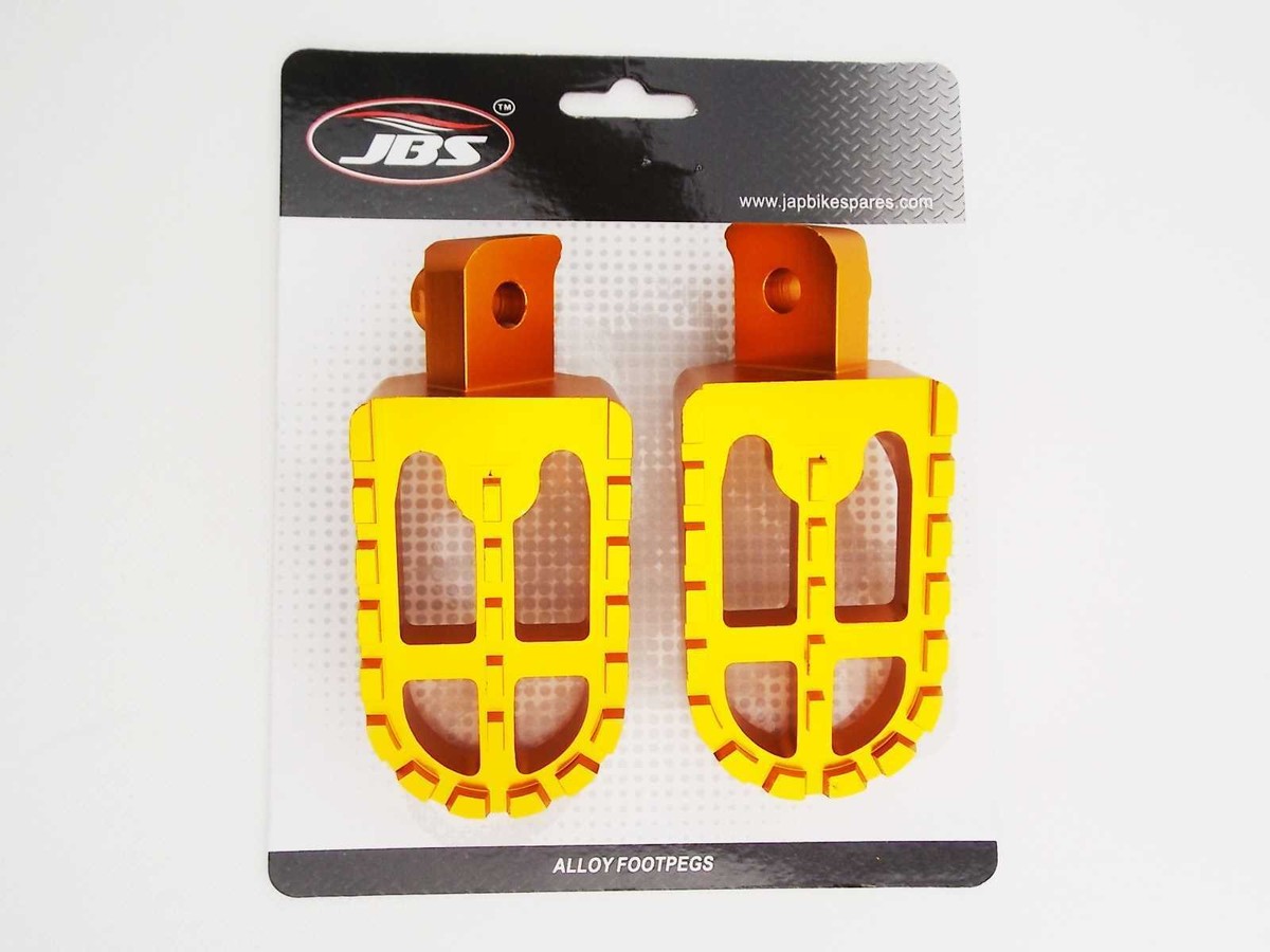YAMAHA TW200 87-12 JBS GOLD CNC BILLET ALLOY FOOT PEG SET