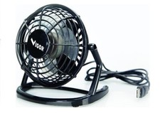 VENTILATORE USB MINI FAN INCLINABILE REGOLABILE CASA UFFICIO AUTO PC 14CM 2,5W