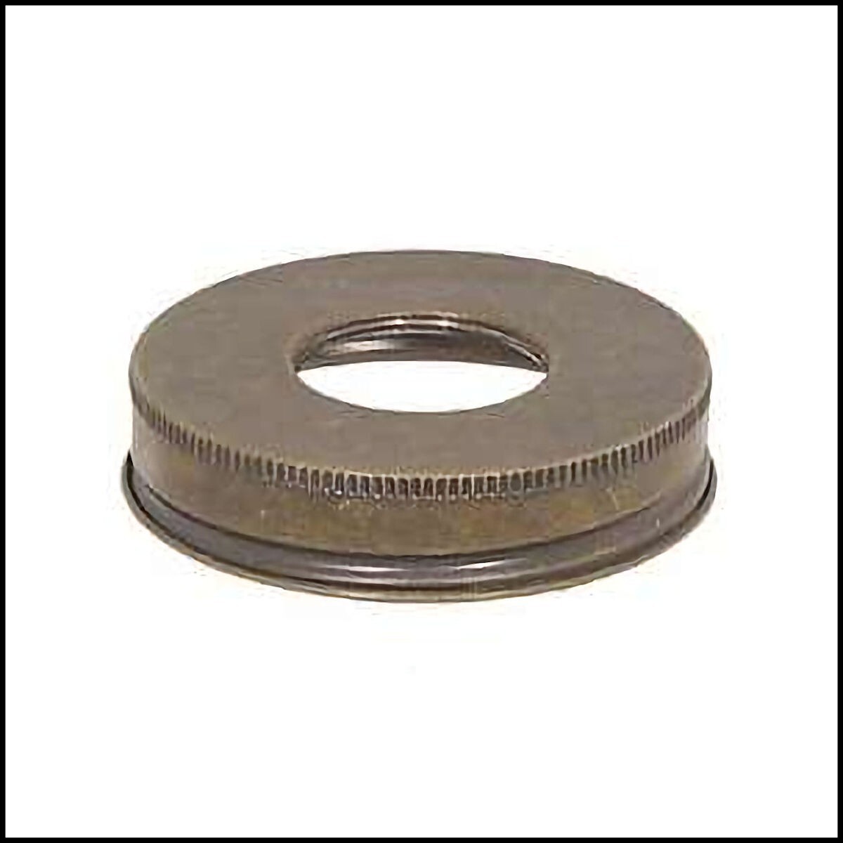 MASON JAR OIL LAMP BURNER ADAPTER FITS #2 SIZE BURNERS AND STANDARD CANNING JARS-image