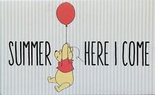Disney Winnie The Pooh Anti-Fatigue Kitchen Mat Rug 18  x30  Summer Here I Come