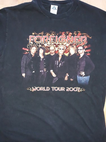 Vintage Foreigner T Shirt World Tour 