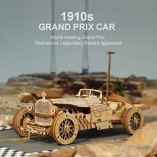 ROKR Hans Craft 3D Puzzle 1:16 Scale Model Grand Prix Car Stem Puzzles Xmas Gift